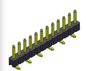 2.00mm Tek Sıralı PCB Başlık Konnektörü SMT TİPİ 1*2PIN - 1*40PIN H=2.00MM