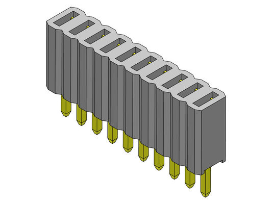 Dişi Başlık Konnektörü 1.27mm Tek Sıralı Düz ​​Tip 1*2PIN - 1*50PIN H=4.60mm