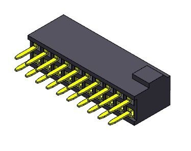 Dişi Başlık Konnektörü 1.27mm Çift Sıralı Düz ​​Tip, Çarpmalı 2*3PIN - 2*50PIN H=4.40mm