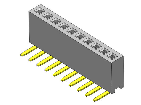 Dişi Konnektör 1.27mm Tek Sıralı R/A Tipi 1*2PIN - 1*40PIN H=4.30mm