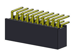 Dişi Konnektör 1.27mm Çift Sıralı R/A Tipi 2*3PIN - 2*50PIN H=4.40mm