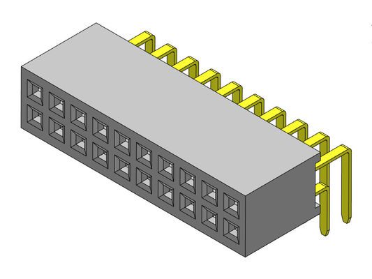 Dişi Konnektör 1.27mm Çift Sıralı R/A Tipi 2*3PIN - 2*50PIN H=4.40mm