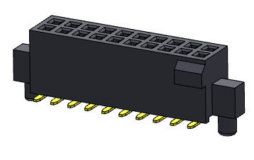 Dişi Başlık Konnektörü 1.27mm Çift Sıralı, Çarpma ve Mandallı SMT Tipi 2*4PIN - 2*50PIN H=4.40mm