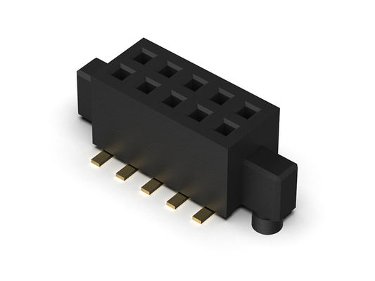 Dişi Başlık Konnektörü 1.27mm Çift Sıralı, Çarpma ve Mandallı SMT Tipi 2*4PIN - 2*50PIN H=4.40mm
