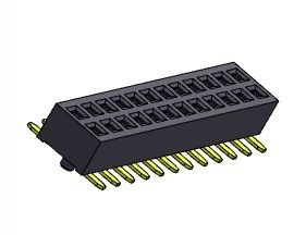 Mandallı Dişi Başlık Konnektörü 1.27mm Çift Sıralı SMT Tipi 1*3PIN ila 1*40PIN H=2.00mm