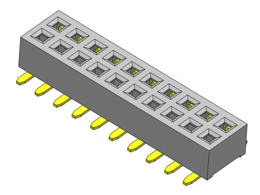 Mandallı Dişi Başlık Konnektörü 1.27mm Çift Sıralı SMT Tipi 1*3PIN ila 1*40PIN H=2.00mm