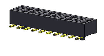 Mandallı Dişi Başlık Konnektörü 1.27mm Çift Sıralı SMT Tipi 1*3PIN ila 1*40PIN H=2.00mm