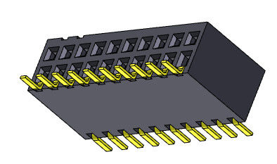 Dişi Başlık Konnektörü 1.27mm Çift Sıra Sild Giriş SMT Tipi 2*2PIN - 2*40PIN H=3.45mm