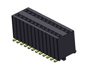 Mandallı Dişi Başlık Konnektörü 1.27mm Çift Sıralı SMT Tipi 2*3PIN ila 2*50PIN H=5.75mm