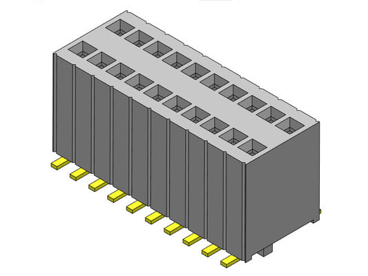 Mandallı Dişi Başlık Konnektörü 1.27mm Çift Sıralı SMT Tipi 2*3PIN ila 2*50PIN H=5.75mm