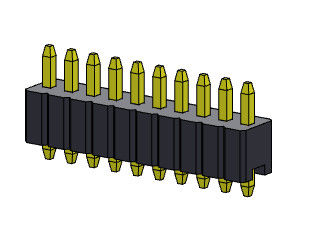 Pin Başlık Konnektörü 1.27mm Serise Tek Sıra Düz Tip 1*2PIN - 1*50PIN SQ0.46mm
