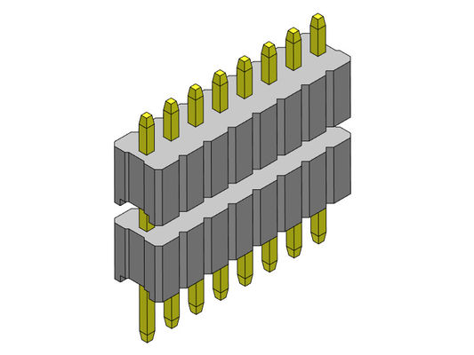 Pin Başlığı Konnektörü 1.27mm Serise Tek Sıra Yığın Düz Tip 1*2PIN - 1*50PIN SQ0.40mm