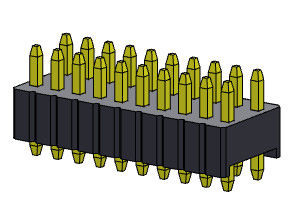 1.27mm Serise Pin Header Bağlantısı Çift Satır Düz Tip 1.27*2.54mm 2*2PIN To 2*50PIN SQ0.46mm