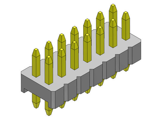 Pim Başlığı Konnektörü 1.27mm Seri Çift Sıralı Düz ​​Tip 2*2PIN - 2*50PIN SQ0.40mm