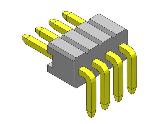 Pim Başlığı Konnektörü 1.27mm Seri Tek Sıralı R/A Düz Tip 1*2PIN - 1*50PIN SQ0.46mm