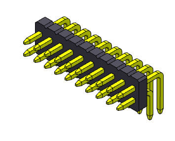 Çift Sıralı R/A Pimli Elektrik Konektörü Düz Tip 2*2PIN - 2*50PIN