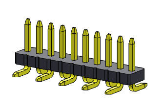 Tek Sıralı Pin Başlıkları Konnektörleri Düz SMT Tipi 1*2PIN - 1*40PIN