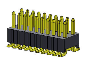 SMT Tipi Çift Sıralı Pim Başlığı 1.27*2.54mm 2*2PIN - 2*50PIN SQ0.46mm