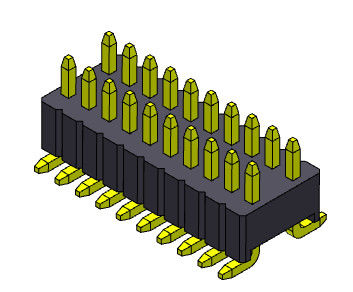 SMT Tipi Çift Sıralı Pim Başlığı 1.27*2.54mm 2*2PIN - 2*50PIN SQ0.46mm