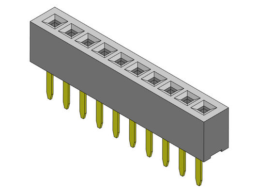 Dişi Başlık Konnektörü 1.00mm Tek Sıralı Düz ​​Tip 1*2PIN - 1*40PIN H=2.10mm