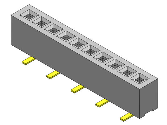 Dişi Başlık Konnektörü 1.00mm Tek Sıralı SMT Tipi 1*2PIN - 1*40PIN H=2.10mm