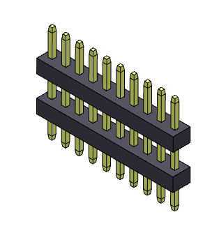 Pim Başlığı Konnektörü 1.00mm Tek Sıra Yığın Düz Tip 1*3PIN - 1*40PIN SQ0.30mm