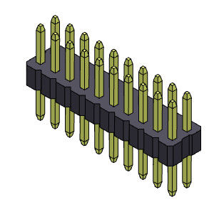 2 * 3PIN - 2 * 40PIN Pin Dişi Başlık Konnektörü 1.00mm Çift Sıralı Düz ​​Tip