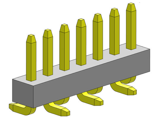 1.00mm Tek Sıra Pin Dişi Başlık Konnektörü SMT Tipi 1 * 2PIN - 1 * 40PIN