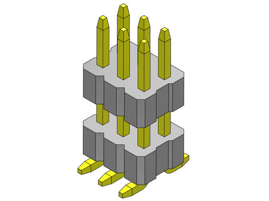 1.00mm Çift Sıralı Dişi Pin Konnektörü Yığın Düz SMT 2 * 2PIN - 2 * 40PIN