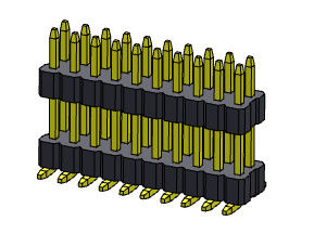 1.00mm Çift Sıralı Dişi Pin Konnektörü Yığın Düz SMT 2 * 2PIN - 2 * 40PIN