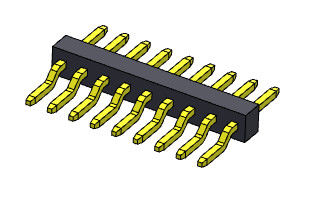 Pim Başlığı Konnektörü 1.00mm Tek Sıralı R/A SMT Tipi 1*2PIN - 1*40PIN H=1.00mm