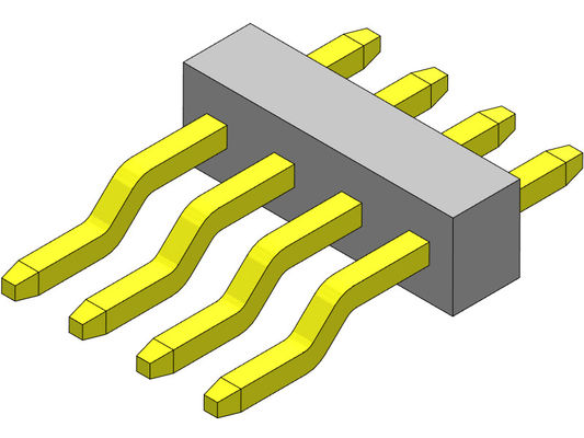 Pim Başlığı Konnektörü 1.00mm Tek Sıralı R/A SMT Tipi 1*2PIN - 1*40PIN H=1.00mm