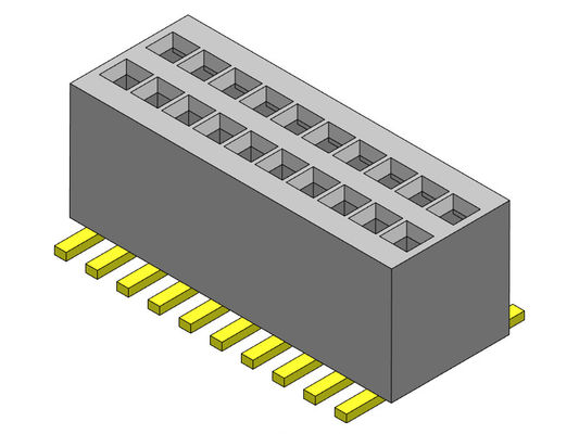 0.80mm Çift Sıralı SMT Dişi - Dişi Pin Başlığı 2 * 3PIN - 2 * 50PIN