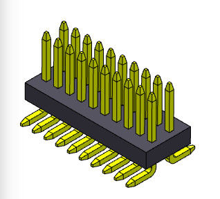 Pitch 0.8*1.2mm 2*3PIN - 2*50PIN Pin Dişi Başlık Konnektörü 0.8mm Çift Sıralı
