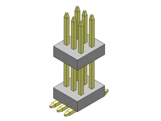 2 * 3PIN - 2 * 50PIN Pin Başlığı Konnektörleri 0.80mm Çift Sıralı Yığın Düz SMT