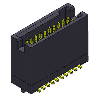 Çift Sıralı 1.27 Mm Kutu Başlığı SMT Tipi Mandallı 300V AC/DC