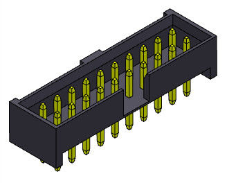 2mm Pitch Box Header Konektörü Çift Sıralı Düz ​​Daldırma Tipi H=4.80mm