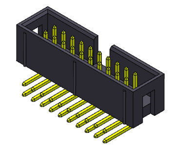 Çift Sıralı 2.54 Mm Kutu Başlığı Dik Açılı Tip 2*3-2*32Pin Nylot6T 3AMP