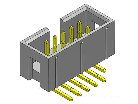 Çift Sıralı 2.54 Mm Kutu Başlığı Dik Açılı Tip 2*3-2*32Pin Nylot6T 3AMP