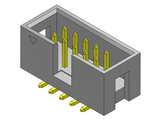 2.54mm Kutu Başlık Konektörü 2 * 3-2 * 32Pin Nylot6T 3AMP SMT Tipi Mandallı