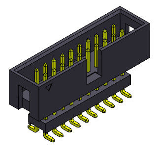 2*3-2*32Pin Kutu Başlığı 2.54mm Çift Sıralı Yükseltilmiş SMT Dip Tipi