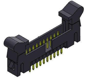 Düz Daldırma Tipi Naylon9T Kutu Başlığı Konektörü İtici Başlığı 2.54mm 2*4-2*32Pin 3AMP