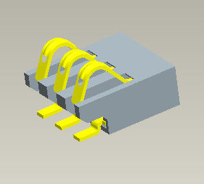 Pitch 1.27mm Pil Pimli Konnektör 2-6 Pimli SGS REACH Sertifikası