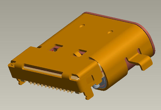 8.65mm Giriş Çıkış Konnektörleri USB 3.1 C Tip 5 Amp Sinking-Board