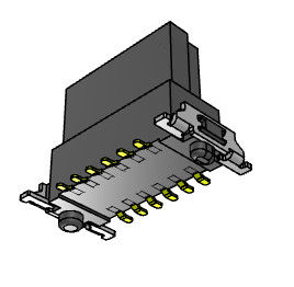 1.27mm Karttan Karta Yüzer Konnektörler SMT Tipi Dikey 180